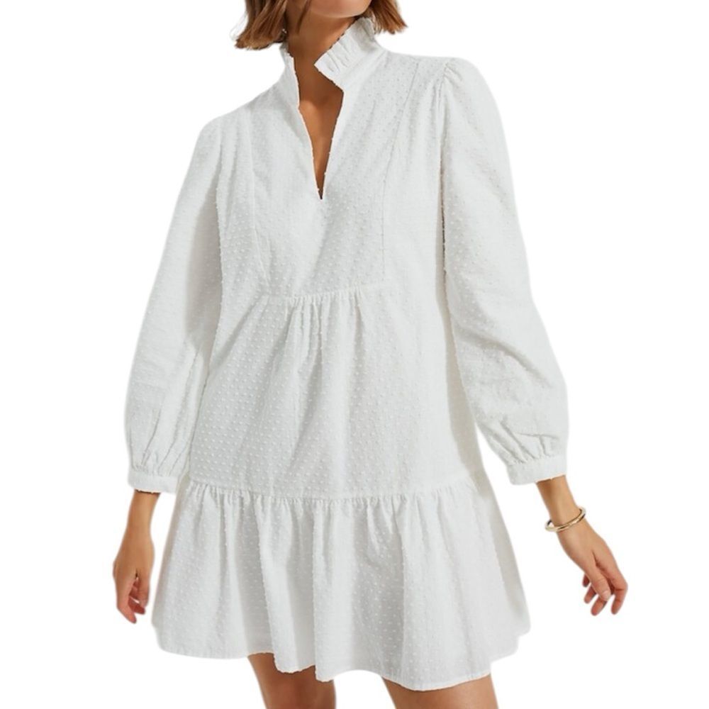 Tuckernuck White Long Sleeve Dress - S - NWT